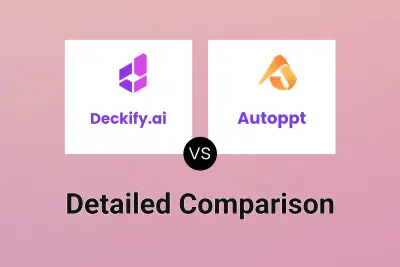 Deckify.ai vs Autoppt Detailed comparison features, price