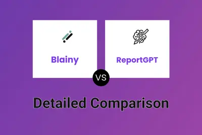 Blainy vs ReportGPT Detailed comparison features, price