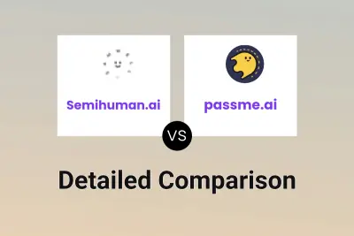 Semihuman.ai vs passme.ai Detailed comparison features, price