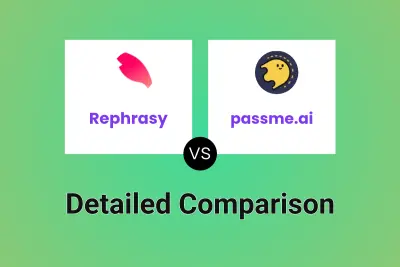 Rephrasy vs passme.ai Detailed comparison features, price