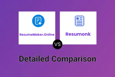 ResumeMaker.Online vs Resumonk Detailed comparison features, price