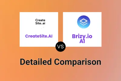 CreateSite.AI vs Brizy.io AI Detailed comparison features, price