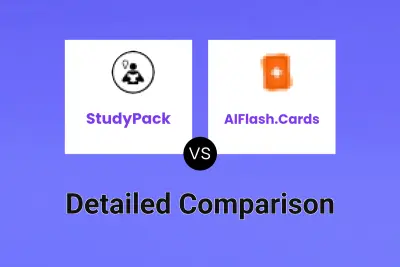 StudyPack vs AIFlash.Cards Detailed comparison features, price