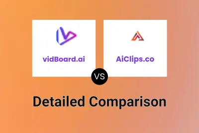 vidBoard.ai vs AiClips.co Detailed comparison features, price