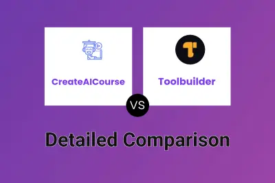 CreateAICourse vs Toolbuilder Detailed comparison features, price