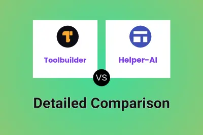 Toolbuilder vs Helper-AI Detailed comparison features, price