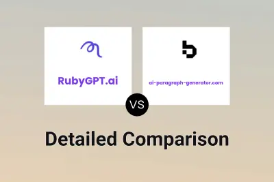 RubyGPT.ai vs ai-paragraph-generator.com Detailed comparison features, price