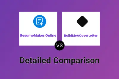 ResumeMaker.Online vs BuildMeACoverLetter Detailed comparison features, price