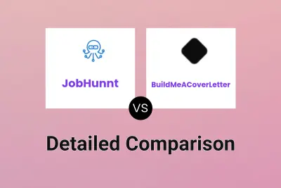 JobHunnt vs BuildMeACoverLetter Detailed comparison features, price