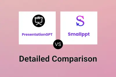 PresentationGPT vs Smallppt Detailed comparison features, price