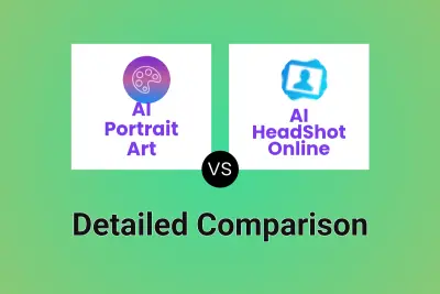 AI Portrait Art vs AI HeadShot Online Detailed comparison features, price