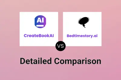 CreateBookAI vs Bedtimestory.ai Detailed comparison features, price