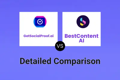 GetSocialProof.ai vs BestContent AI Detailed comparison features, price