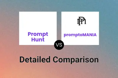 Prompt Hunt vs promptoMANIA Detailed comparison features, price