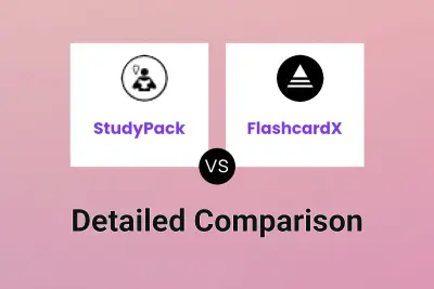 StudyPack vs FlashcardX Detailed comparison features, price