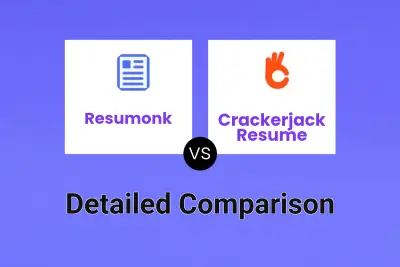 Resumonk vs Crackerjack Resume Detailed comparison features, price