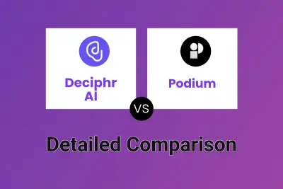 Deciphr AI vs Podium Detailed comparison features, price