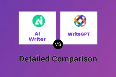 AI Writer vs WriteGPT Detailed comparison features, price