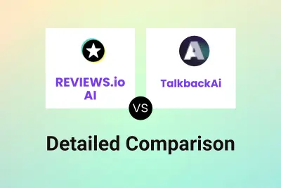 REVIEWS.io AI vs TalkbackAi Detailed comparison features, price