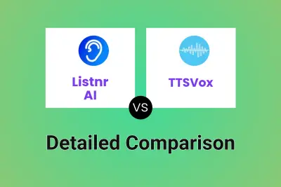 Listnr AI vs TTSVox Detailed comparison features, price