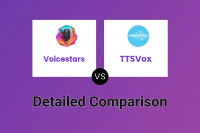 Voicestars vs TTSVox Detailed comparison features, price