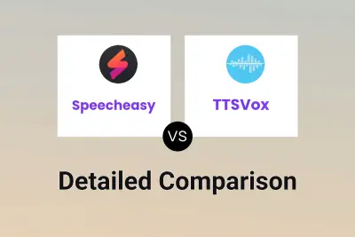 Speecheasy vs TTSVox Detailed comparison features, price