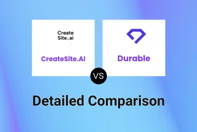 CreateSite.AI vs Durable Detailed comparison features, price