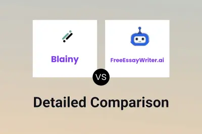 Blainy vs FreeEssayWriter.ai Detailed comparison features, price