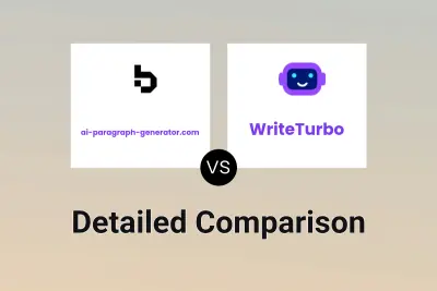 ai-paragraph-generator.com vs WriteTurbo Detailed comparison features, price