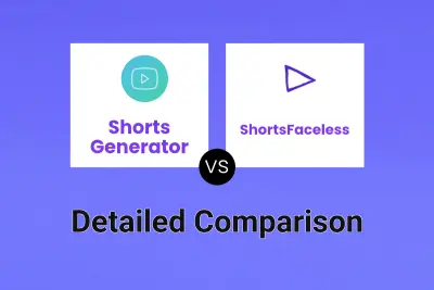 Shorts Generator vs ShortsFaceless Detailed comparison features, price