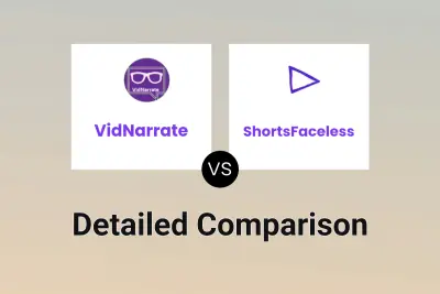 VidNarrate vs ShortsFaceless Detailed comparison features, price