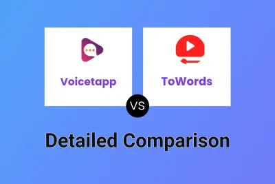 Voicetapp vs ToWords Detailed comparison features, price