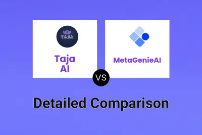 Taja AI vs MetaGenieAI Detailed comparison features, price