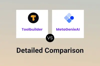 Toolbuilder vs MetaGenieAI Detailed comparison features, price