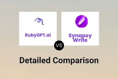 RubyGPT.ai vs Synapsy Write Detailed comparison features, price