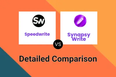 Speedwrite vs Synapsy Write Detailed comparison features, price