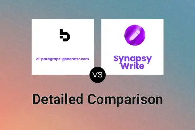 ai-paragraph-generator.com vs Synapsy Write Detailed comparison features, price