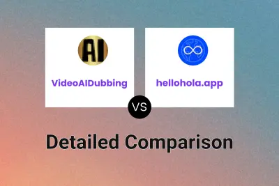 VideoAIDubbing vs hellohola.app Detailed comparison features, price