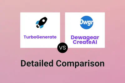 TurboGenerate vs Dewagear CreateAI Detailed comparison features, price