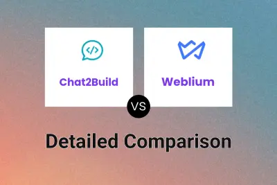 Chat2Build vs Weblium Detailed comparison features, price