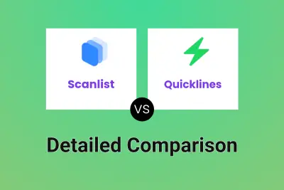 Scanlist vs Quicklines Detailed comparison features, price