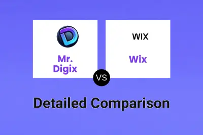 Mr. Digix vs Wix Detailed comparison features, price