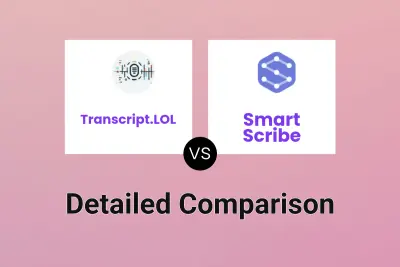 Transcript.LOL vs Smart Scribe Detailed comparison features, price