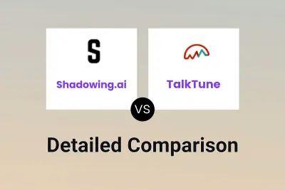 Shadowing.ai vs TalkTune Detailed comparison features, price