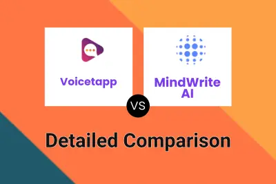 Voicetapp vs MindWrite AI Detailed comparison features, price