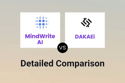 MindWrite AI vs DAKAEi Detailed comparison features, price