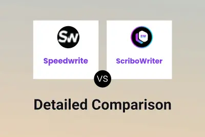 Speedwrite vs ScriboWriter Detailed comparison features, price