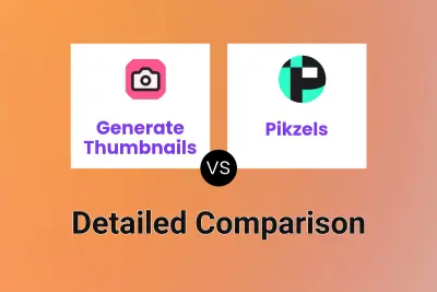 Generate Thumbnails vs Pikzels Detailed comparison features, price