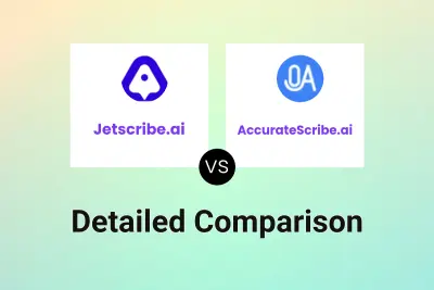 Jetscribe.ai vs AccurateScribe.ai Detailed comparison features, price