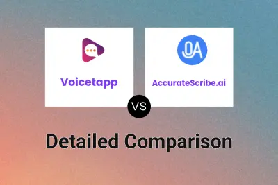 Voicetapp vs AccurateScribe.ai Detailed comparison features, price